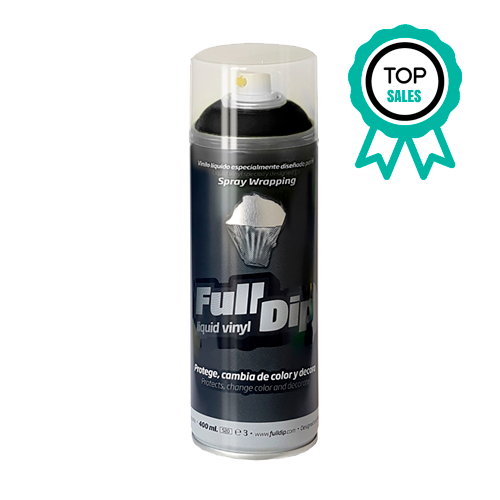 Peinture spray 400 ml + 100 ml noir brillant pas cher