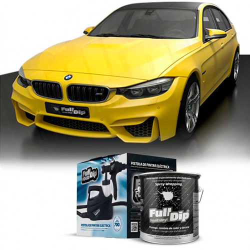 Full Dip 1 x Amarillo Metalizado 4 Litros + Pistola FD650