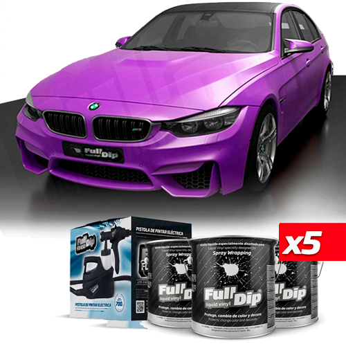 Full Dip 5 x Violet Métallique Mat Pot 4 Litres +...
